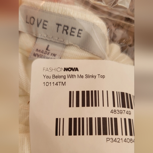 Fashion Nova- Love Tree Slinky Top *Nwt* - Picture 8 of 11